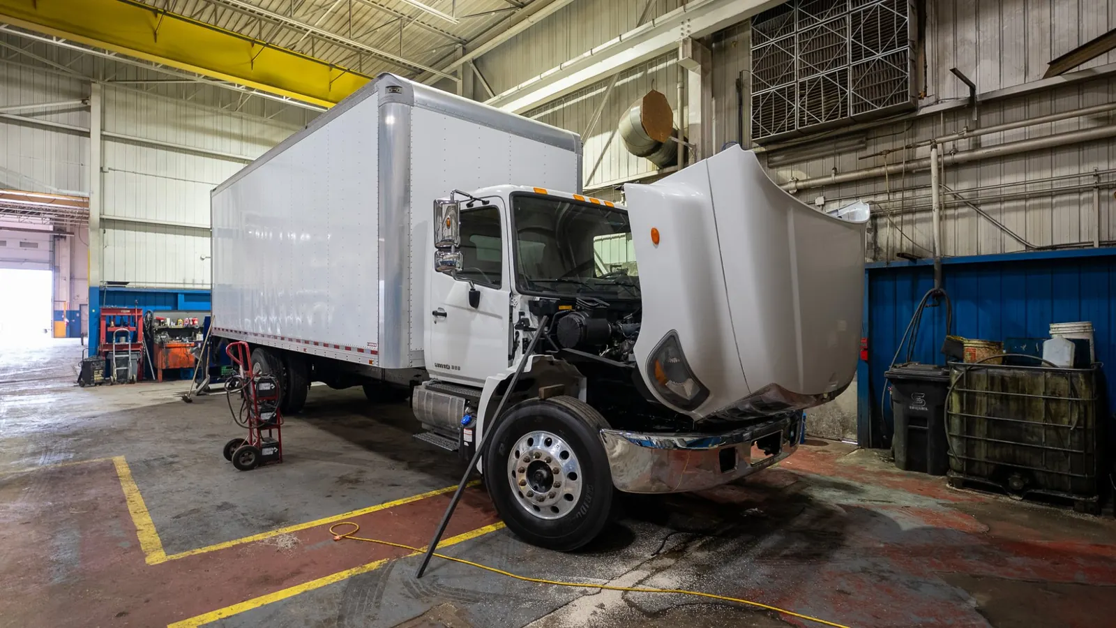 Box truck in for body work