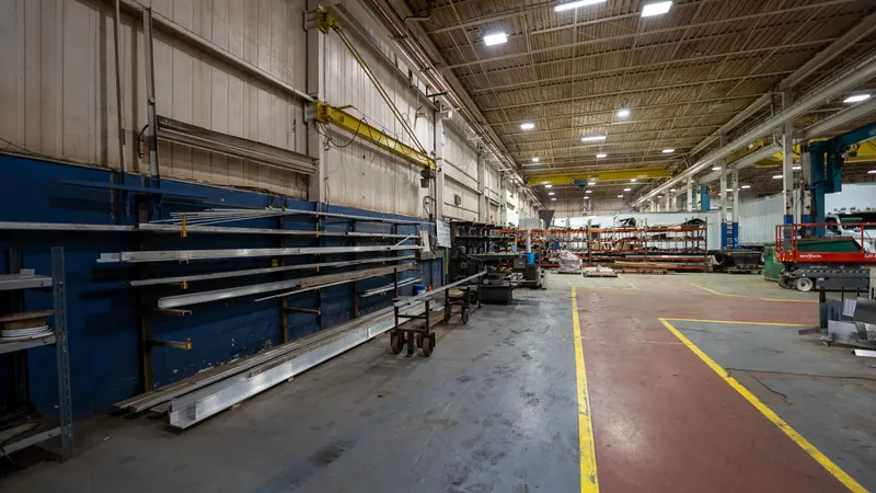 Aluminum extrusions in storage