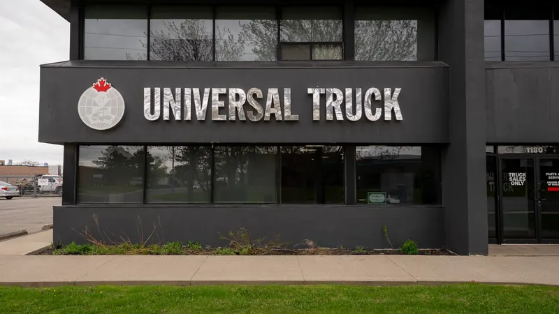 Universal Truck building sign