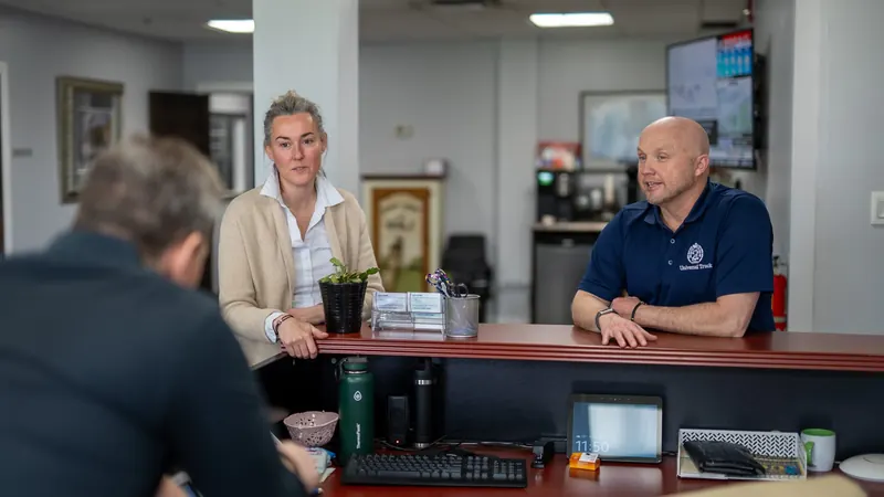 The office team in a meeting