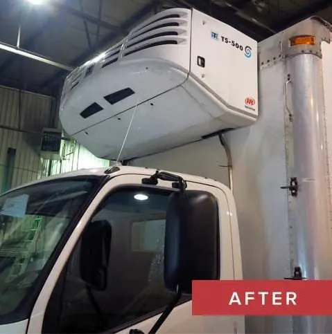 Reefer Unit Installation, after